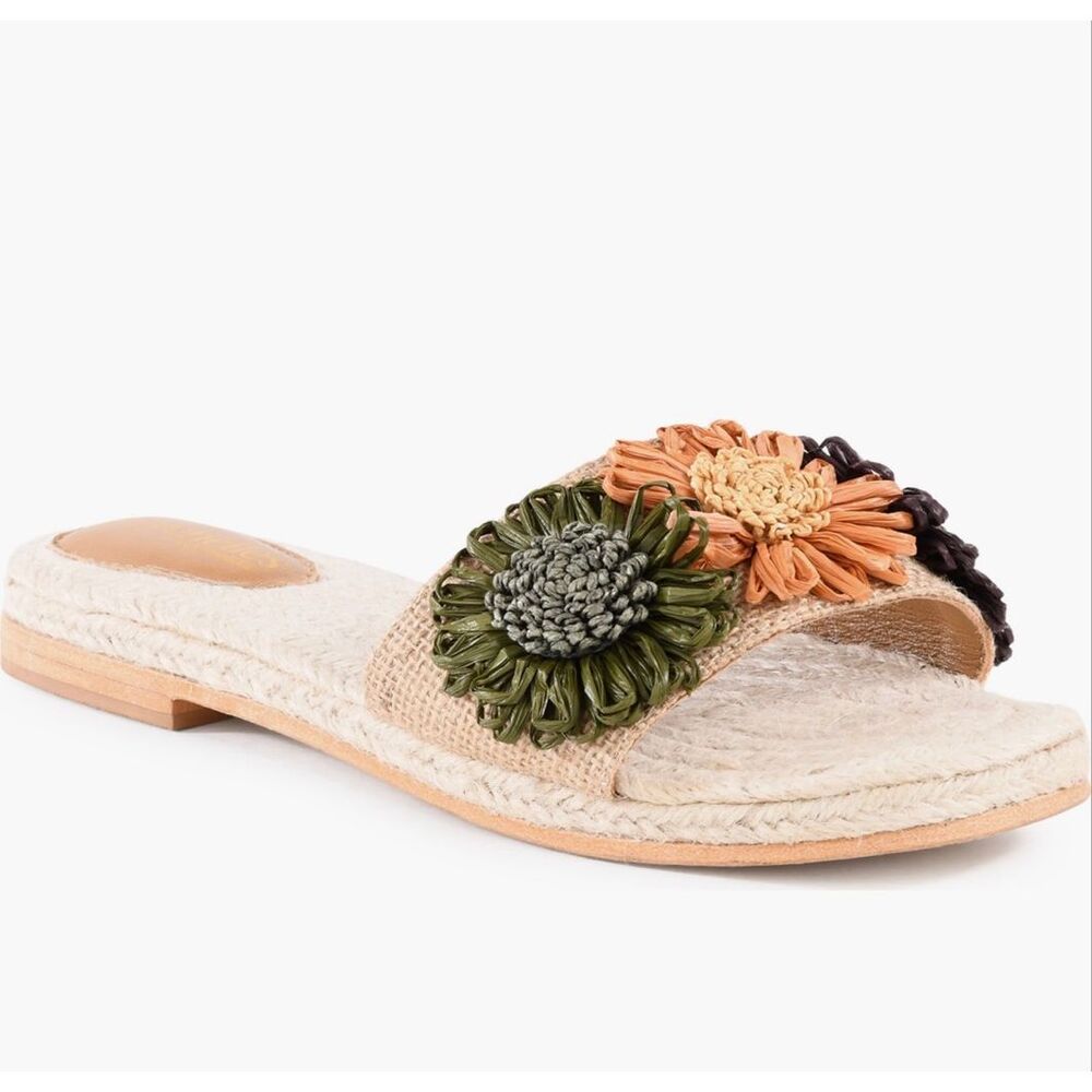 NWT Seychelles Botanical Gardens Slide Sandal- Spice Flowers -size 9